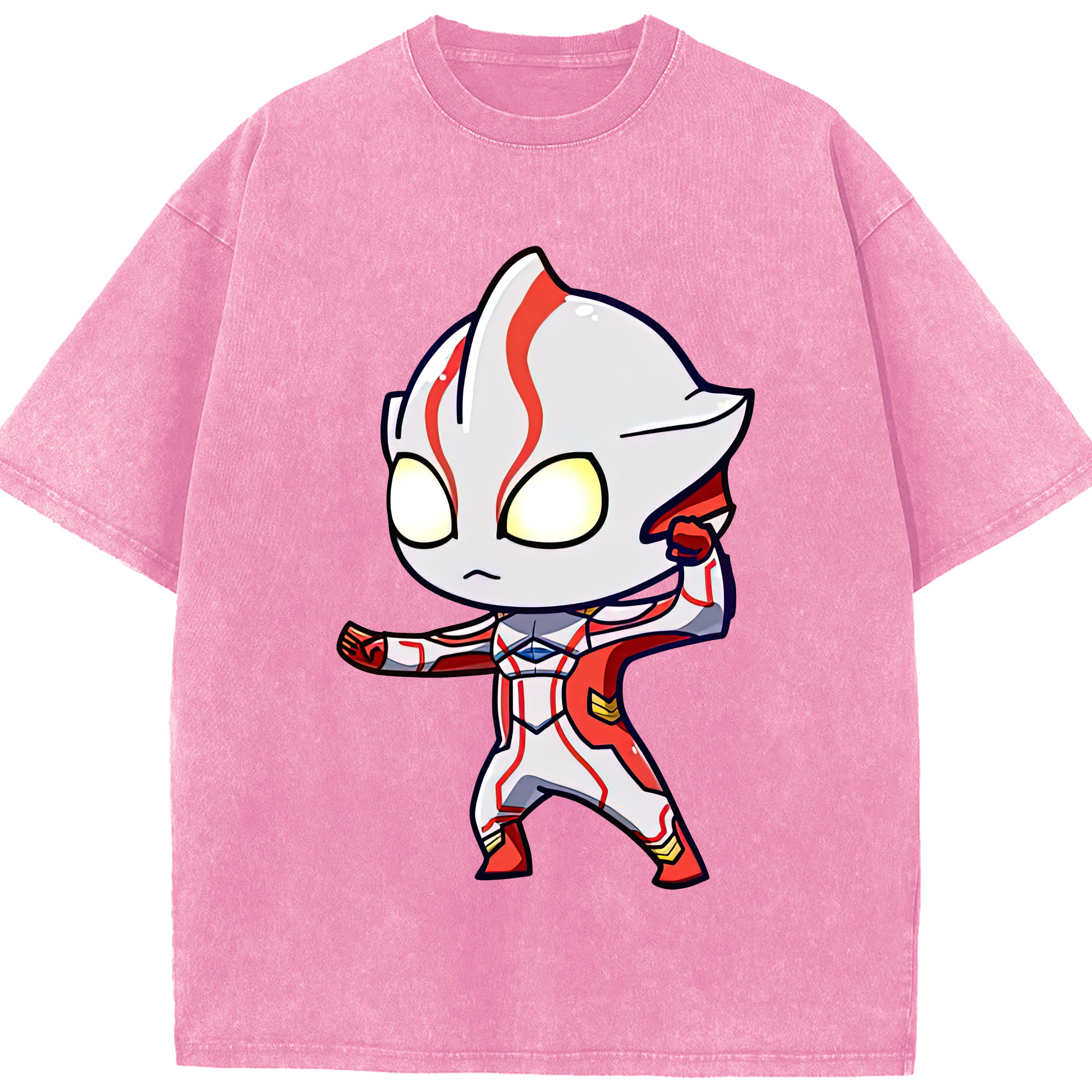 （画像用） ウルトラマン Ultraman 綿100% ヴィンテージ風 半袖Tシャツ（フロントプリント）